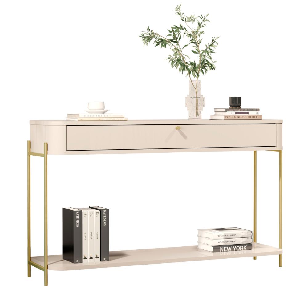 Bancada Baton Rouge Off White Dourado