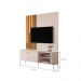 Bancada Para TV 58 Polegadas Boreal Off White Bronze