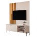 Bancada Para TV 58 Polegadas Boreal Off White Preto