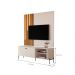 Bancada Para TV 58 Polegadas Boreal Off White Preto