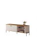 Bancada Para TV 58 Polegadas Sven Off White Nature Preto