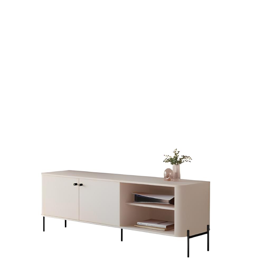 Bancada Para TV 58 Polegadas Sven Off White Preto