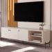 Bancada Para TV 70 Polegadas Boreal Off White Bronze