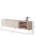 Bancada Para TV 70 Polegadas Sven Off White Dourado