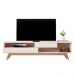 Bancada Para TV 75 Polegadas 1 Gaveta Tebas Off White