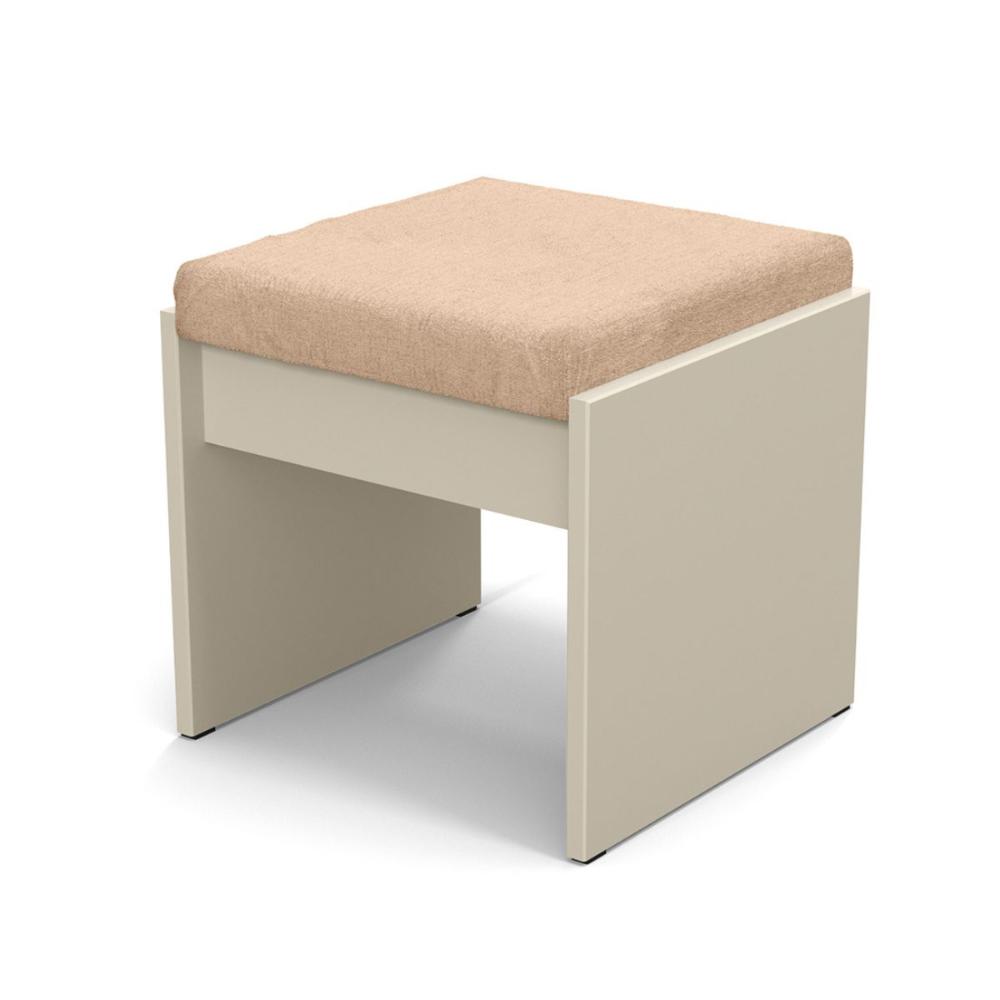 Banqueta Amofadada Versatil Lara Off White