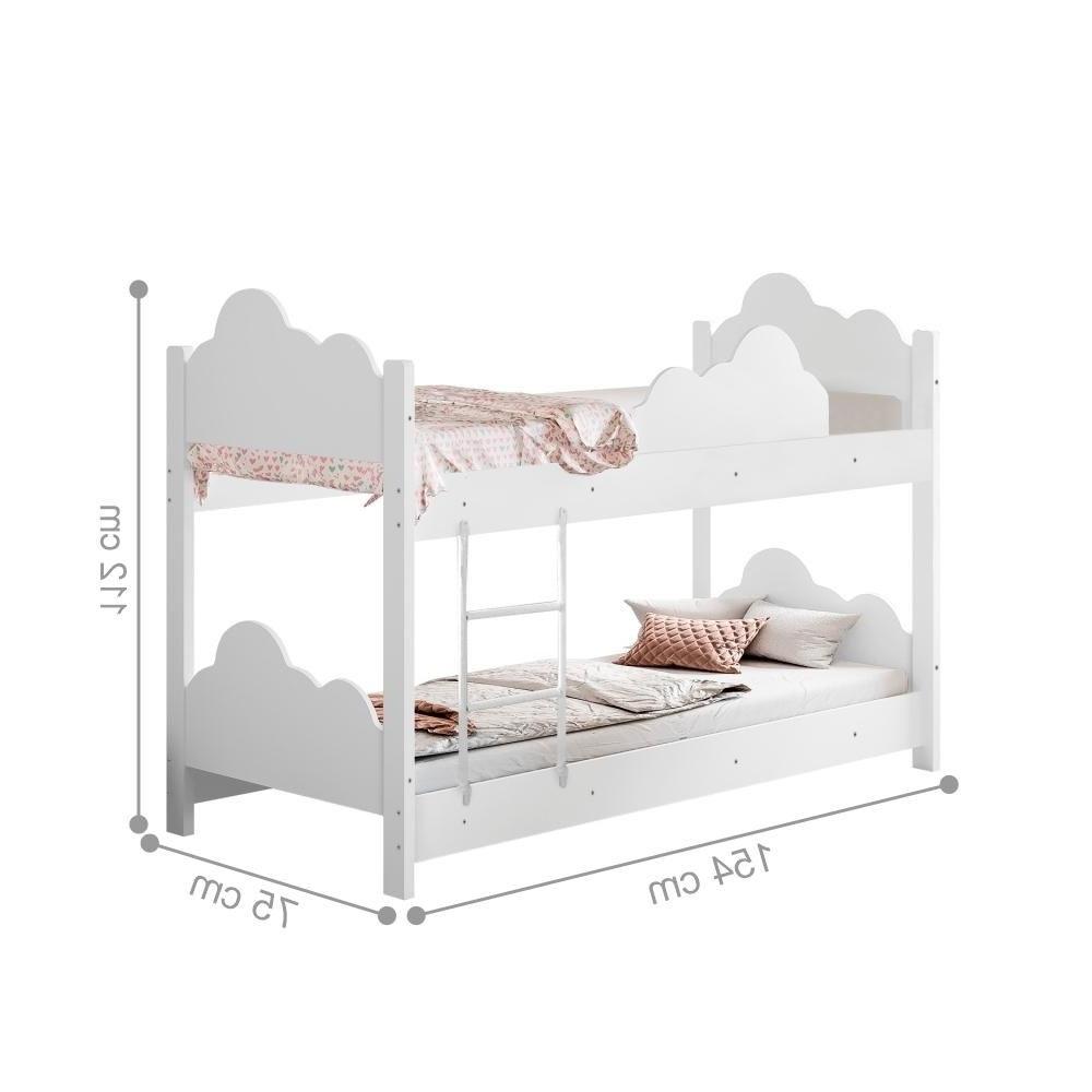 Beliche Mini Cama com Escada Vanessa Branco