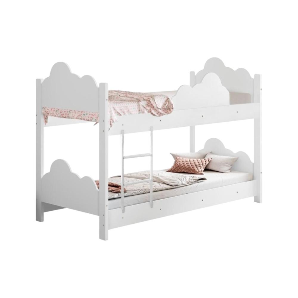 Beliche Mini Cama com Escada Vanessa Branco
