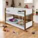 Beliche Montessoriana com Colchão Melissa Branco e Mel 