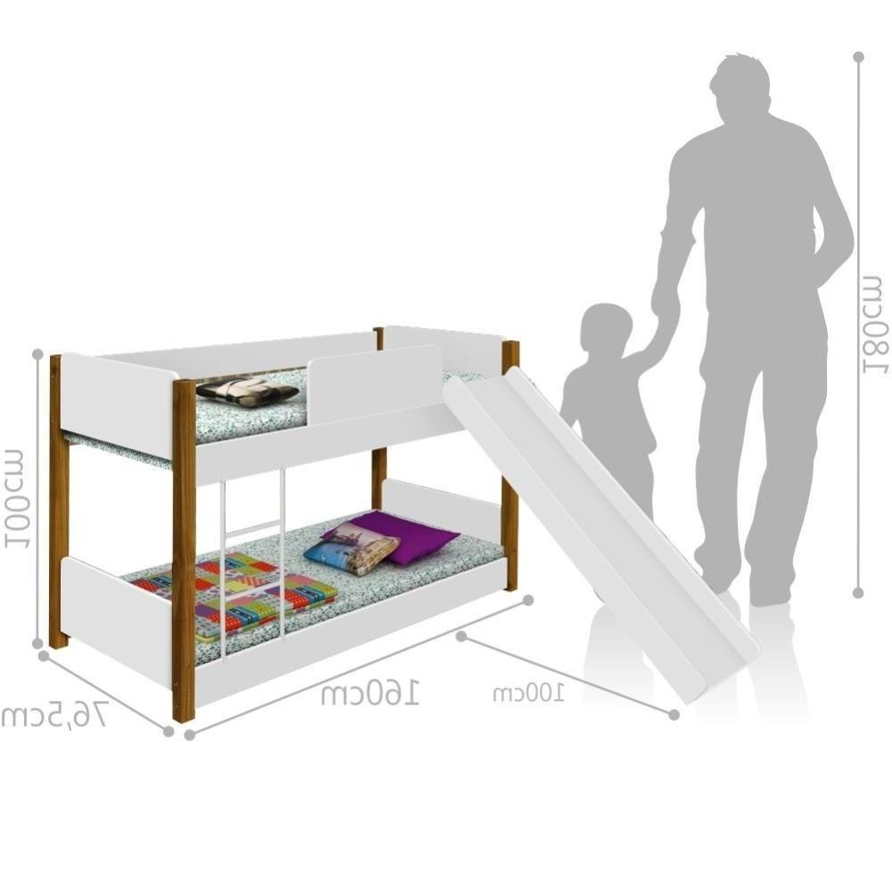 Beliche Montessoriana com Escorregador Noa Branco Mel