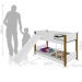 Beliche com Escorregador Montessori Magica Lia Branco Mel
