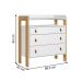 Berço Mini Cama e Cômoda Mendoza Branco Acetinado