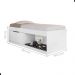 Box 2 Prateleiras Solteiro Uruguai Com Kit Pet e Colchão Branco