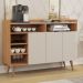 Buffet 3 Portas Gomez Nature/Off White 