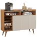 Buffet 3 Portas Gomez Nature/Off White 