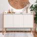 Buffet Aparador 3 Portas Sydney - Branco Cobre