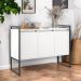 Buffet Aparador 3 Portas Sydney - Branco Preto
