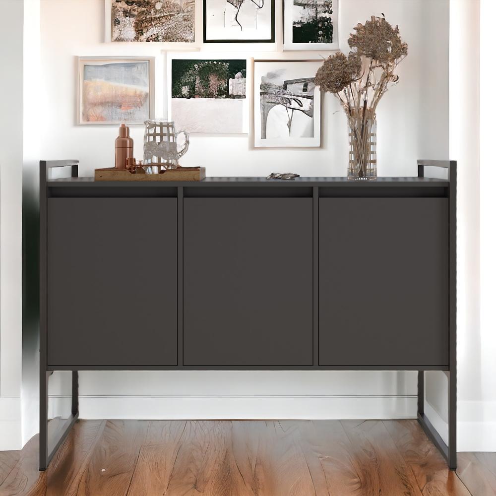 Buffet Aparador 3 Portas Sydney - Preto Onix