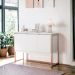 Buffet Aparador com 3 Portas Miami Branco Cobre 