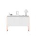 Buffet Aparador com 3 Portas Miami Branco Cobre 