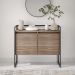 Buffet Junior Industrial 2 Portas Industrial Preto - Affara