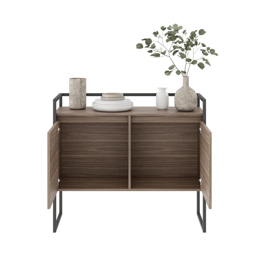 Buffet Junior Industrial 2 Portas Industrial Preto - Affara