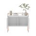 Buffet Junior Industrial 2 Portas Industrial Preto - Branco/Cobre