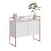 Buffet Junior Industrial 2 Portas Industrial Preto - Branco/Cobre