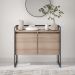 Buffet Junior Industrial 2 Portas Industrial Preto - Montana