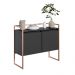 Buffet Junior Industrial 2 Portas Industrial Preto - Preto/Cobre