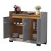 Buffet com 3 Portas Oklahoma Ônix Mel
