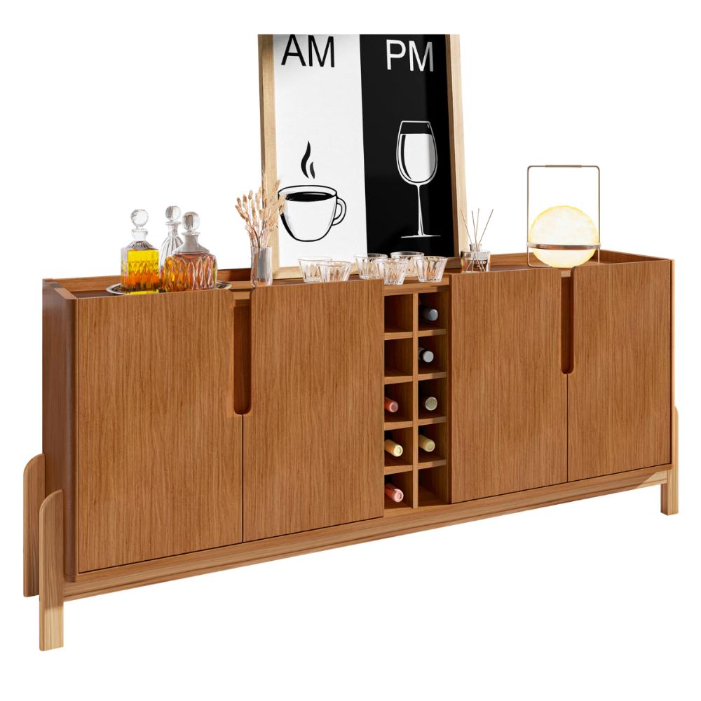 Buffet com Adega 2 Portas Foshan Cedro