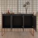 Buffet para Sala Industrial Manila Preto Cobre
