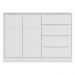 Cômoda 4 Gavetas e 1 Porta Atlanta Branco