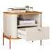 Cômoda Pequena Filadelfia Off White Nature Bronze