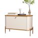 Cômoda Pequena Irondale Off White Nature Bronze