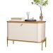 Cômoda Pequena Irondale Off White Nature Dourado