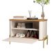 Cômoda Pequena Irondale Off White Nature Dourado