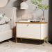 Cômoda Pequena Irondale Off White Nature Dourado