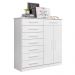 Cômoda Sapateira Gaveteiro 8 Gavetas 2 Portas Tallin - Branco
