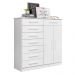 Cômoda Sapateira Gaveteiro 8 Gavetas 2 Portas Tallin - Branco