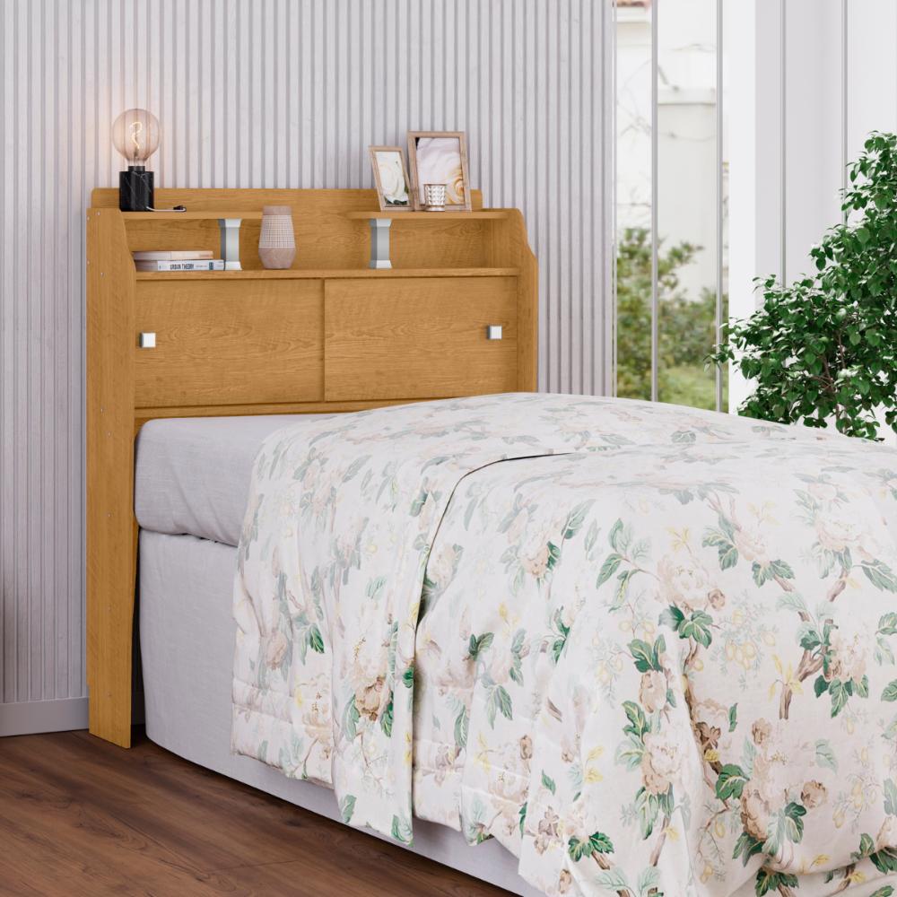 Cabeceira de Solteiro Flex Nazário Naturalle Off White
