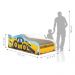 Cama Carro Solteiro Divertida Quarto Infantil - Amarelo