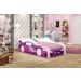 Cama Carro Solteiro Divertida Quarto Infantil - Rosa