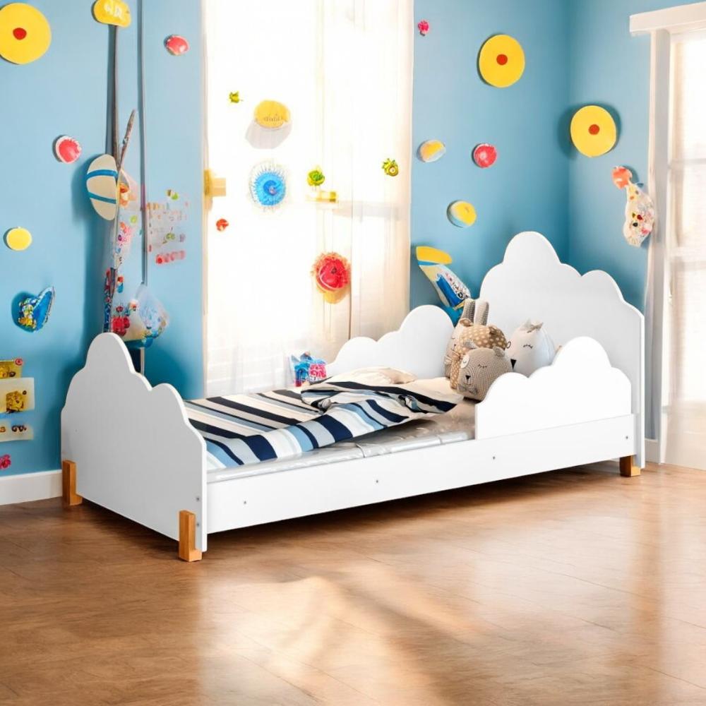 Cama Princesa Colchão Juvenil Alissa Branco e Mel