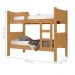 Cama Solteiro Beliche Com Colchão Buriti Naturalle