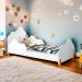 Cama com Colchão Juvenil Princesa Aline Branco e Mel 