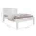 Cama de Casal com Pés Italva Branco