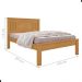 Cama de Casal com Pés Italva Naturalle
