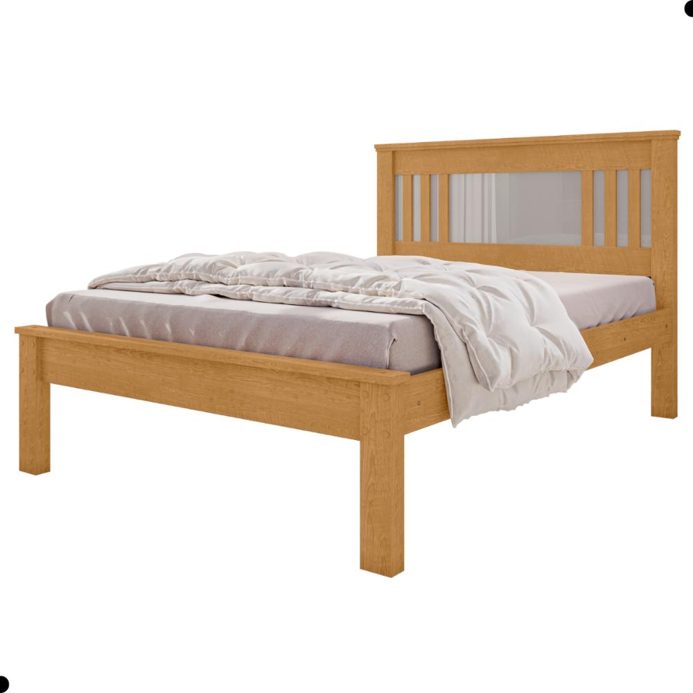Cama de Casal com Pés Italva Naturalle